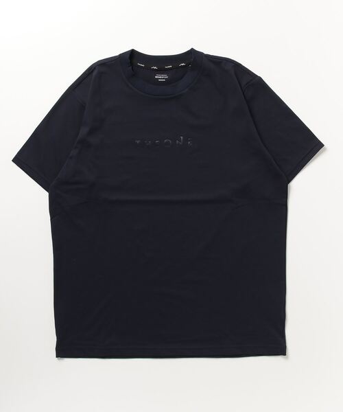 DESCENTE(デサント)の「【別注】デサント Sunscreen ShortSleeve Shirt (Cool) 限定コラボ(Tシャツ/カットソー・メンズ・ネイビー/ホワイト/カーキ・M/LL/L)」の3枚目の写真