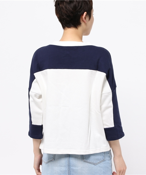 OUTLET(アウトレット)の「【goocy】配色裏毛TOP(Tシャツ/カットソー・レディース・グレー/ホワイト・FREE)」の5枚目の写真