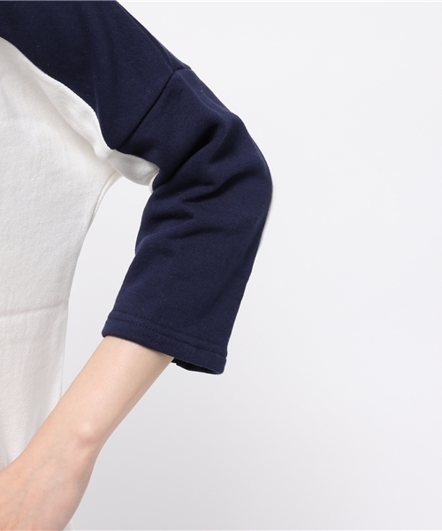 OUTLET(アウトレット)の「【goocy】配色裏毛TOP(Tシャツ/カットソー・レディース・グレー/ホワイト・FREE)」の7枚目の写真