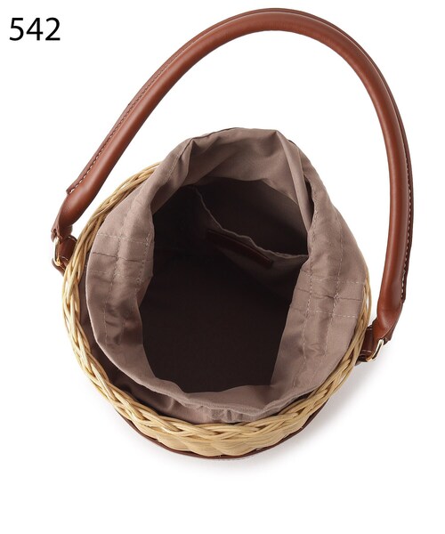 UNTITLED（アンタイトル）の「◆ラタンワンハンドバッグ（ハンドバッグ・レディース・ブラック系4/ブラウン系5・99）」の12枚目の写真