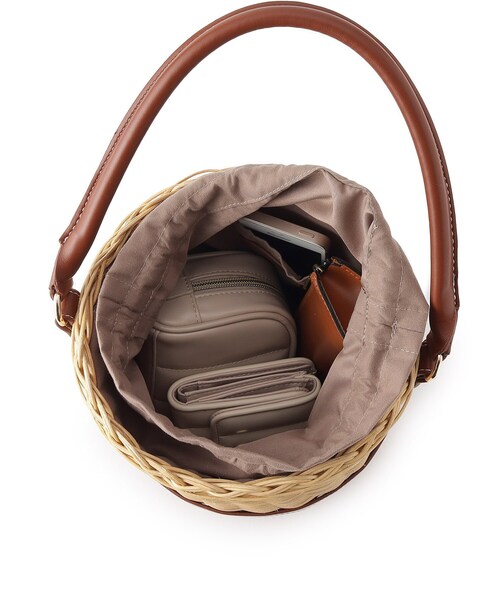 UNTITLED（アンタイトル）の「◆ラタンワンハンドバッグ（ハンドバッグ・レディース・ブラック系4/ブラウン系5・99）」の13枚目の写真