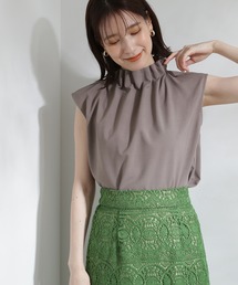 N.（N. Natural Beauty Basic） | ◆ドライタッチペーパーバックノースリーブブラウス(シャツ/ブラウス)