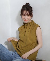 N.(N. Natural Beauty Basic) | ◆ドライタッチペーパーバックノースリーブブラウス(シャツ/ブラウス)