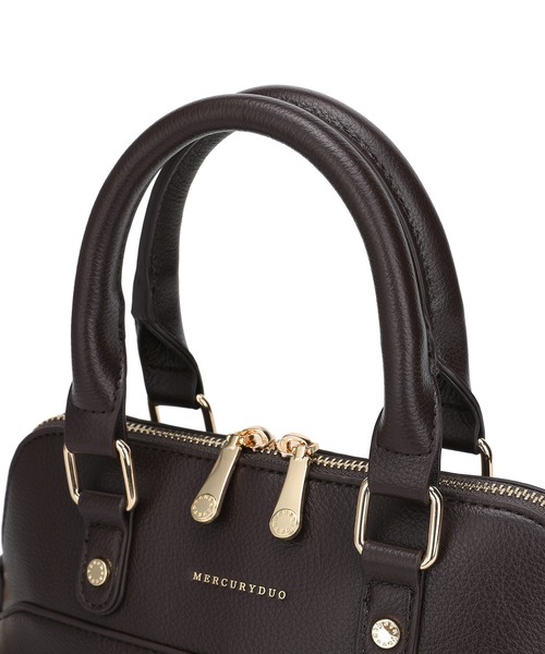 MERCURYDUO（マーキュリーデュオ）の「【MERCURYDUO/マーキュリーデュオ】 ブガッティ　ハンドバッグ（ハンドバッグ・レディース・ブラック/アイボリー/ダークブラウン・FREE）」の10枚目の写真