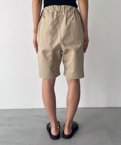 CANAL JEAN(キャナルジーン)の「choice_cnl カーゴハーフパンツ(カーゴパンツ・レディース・ベージュ/ダークグレー・LARGE/X-LARGE)」の8枚目の写真