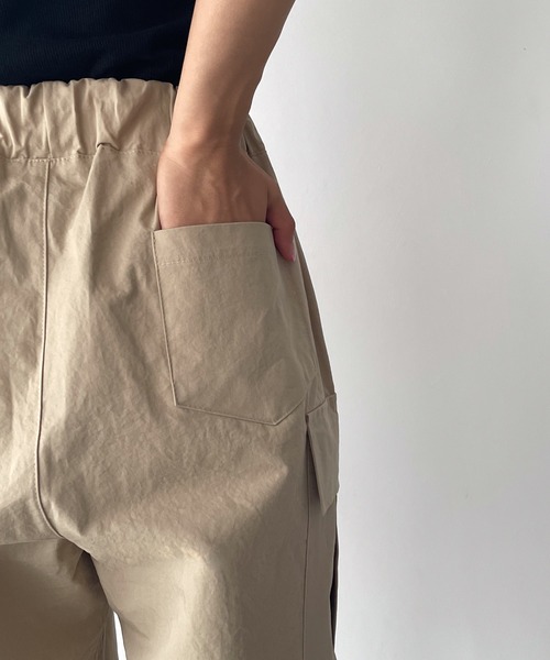 CANAL JEAN(キャナルジーン)の「choice_cnl カーゴハーフパンツ(カーゴパンツ・レディース・ベージュ/ダークグレー・LARGE/X-LARGE)」の11枚目の写真