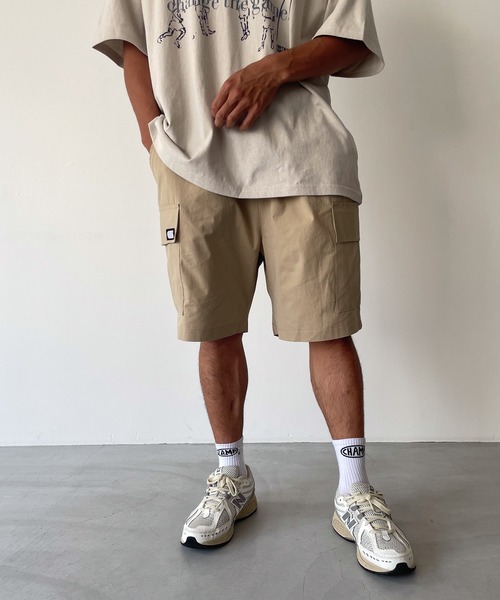 CANAL JEAN(キャナルジーン)の「choice_cnl カーゴハーフパンツ(カーゴパンツ・レディース・ベージュ/ダークグレー・LARGE/X-LARGE)」の12枚目の写真