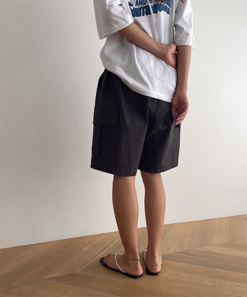 CANAL JEAN(キャナルジーン)の「choice_cnl カーゴハーフパンツ(カーゴパンツ・レディース・ベージュ/ダークグレー・LARGE/X-LARGE)」の5枚目の写真