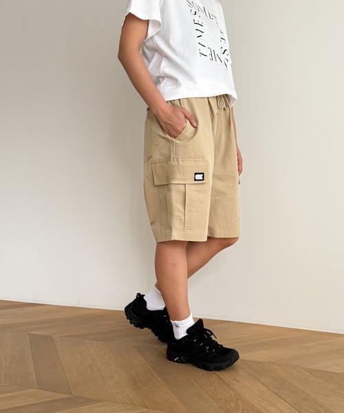 CANAL JEAN(キャナルジーン)の「choice_cnl カーゴハーフパンツ(カーゴパンツ・レディース・ベージュ/ダークグレー・LARGE/X-LARGE)」の20枚目の写真