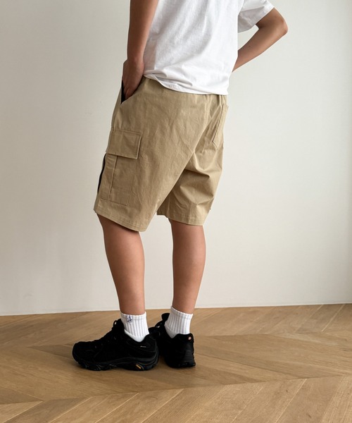 CANAL JEAN(キャナルジーン)の「choice_cnl カーゴハーフパンツ(カーゴパンツ・レディース・ベージュ/ダークグレー・LARGE/X-LARGE)」の21枚目の写真