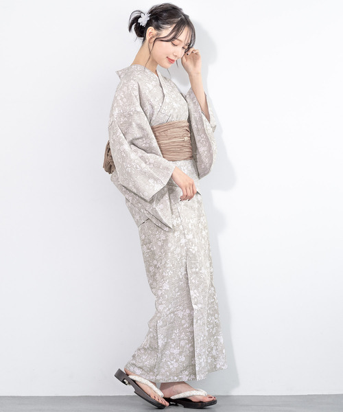 未使用★ 送料無料！SOUBIEN 夏を彩るセパレート浴衣3点セット セール】夏を彩るセパレート浴衣3点セット （上着＋ワンピース＋