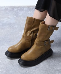 JEANASIS（ジーナシス）の「フラッフィーソールベルトブーツ/971182（ブーツ・レディース）」