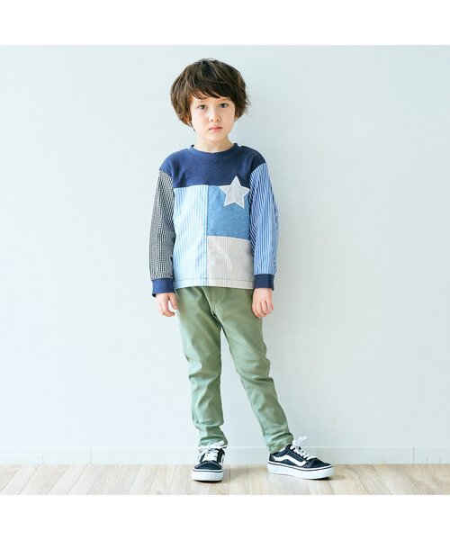 apres les cours（アプレレクール）の「スキニー/7days Style pants（その他パンツ・キッズ・ベージュ/カーキ/ブラック/インディゴブルー/ラベンダー・130/110/140/80/120/90/100）」の8枚目の写真