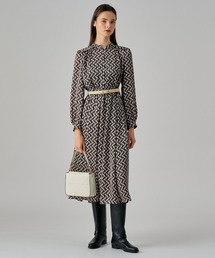 ANAYI | キャットプリントギャザー ワンピース(ワンピース)