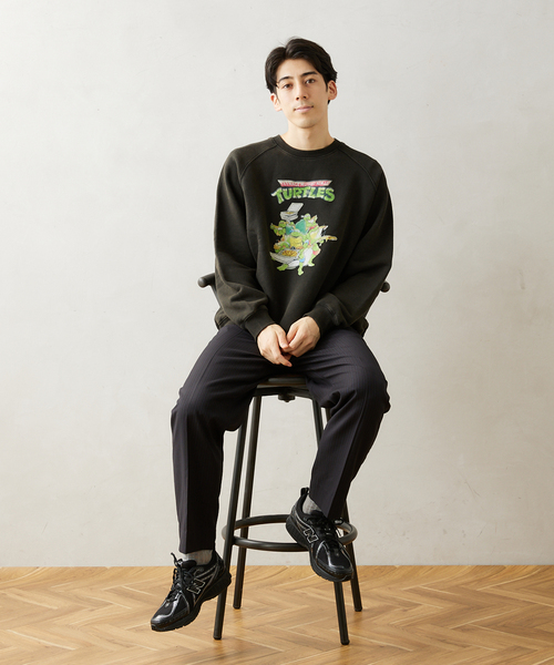 JOURNAL STANDARD relume（ジャーナルスタンダード　レリューム）の「TR ストライプ ワイドテーパードスラックス（スラックス・メンズ・グレー/ブラウン/ブラック・MEDIUM/LARGE）」の10枚目の写真