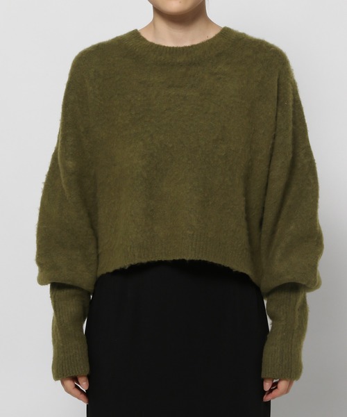 mysty woman（ミスティウーマン）の「【WEB限定】マッシュルームリブニット2　977527（ニット/セーター・レディース・ピンク/ベージュ/カーキ/ライトブルー/ネイビー・FREE）」の20枚目の写真