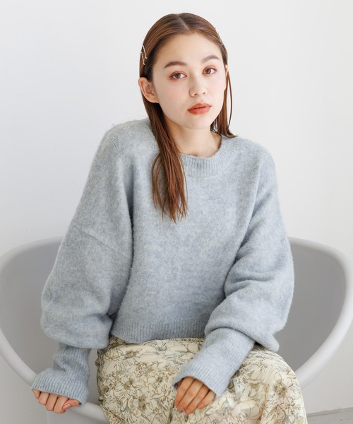 mysty woman - mysty woman  マッシュルームリブニット mysty woman マッシュルームリブニット - メルカリ