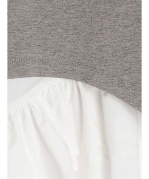 ELENDEEK（エレンディーク）の「ティアードヘムレイヤードカットソー（Tシャツ/カットソー・レディース・その他1/ブラック/グレー・FREE）」の21枚目の写真