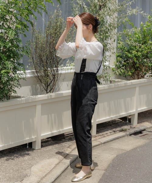 flower(フラワー)の「シュシュクリップ(バレッタ/ヘアクリップ・レディース・ブラック/ベージュ/アイボリー・FREE)」の7枚目の写真