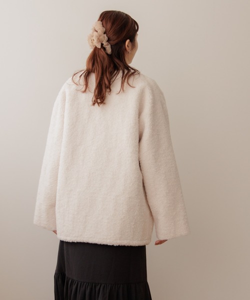 flower(フラワー)の「シュシュクリップ(バレッタ/ヘアクリップ・レディース・ブラック/ベージュ/アイボリー・FREE)」の8枚目の写真