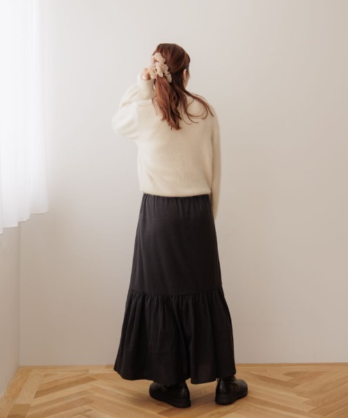 flower(フラワー)の「シュシュクリップ(バレッタ/ヘアクリップ・レディース・ブラック/ベージュ/アイボリー・FREE)」の17枚目の写真