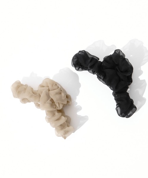 flower(フラワー)の「シュシュクリップ(バレッタ/ヘアクリップ・レディース・ブラック/ベージュ/アイボリー・FREE)」の20枚目の写真