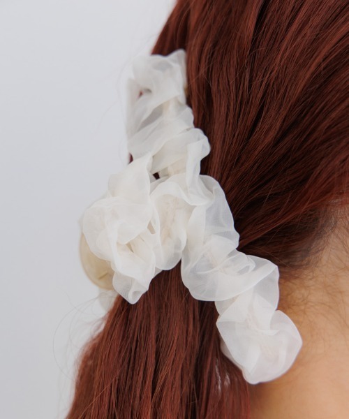 シュシュクリップ（バレッタ/ヘアクリップ）｜flower（フラワー