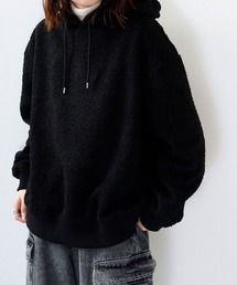 オーバーサイズ」に該当するパーカー（ブラック/黒色系・ボア