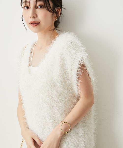 VIS（ビス）の「サークルメタルバングル（バングル/リストバンド・レディース・ゴールド/シルバー・FREE）」の4枚目の写真