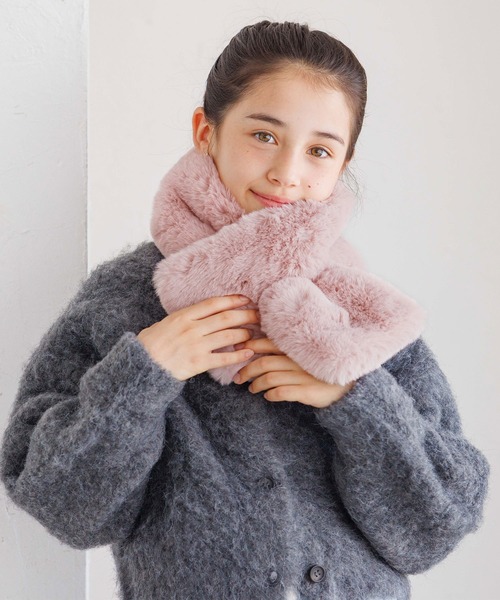 coca（coca）（コカ）の「キッズ 親子お揃いフェイクファーティペット