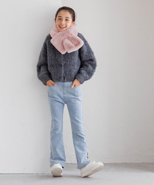coca(coca)(コカ)の「キッズ 親子お揃いフェイクファーティペット(マフラー・キッズ・ベージュ/レオパード/グレイッシュベージュ/ライトブルー/A/ピンク系その他/ブルー・ONE SIZE)」の21枚目の写真
