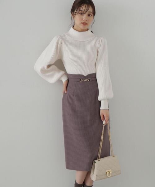 PROPORTION BODY DRESSING(プロポーションボディドレッシング)の「タートルネックボリュームスリーブニット / 1213270005(ニット/セーター・レディース・ホワイト系その他/ライトグリーン/ベージュ/ピンク・MEDIUM/SMALL)」の8枚目の写真