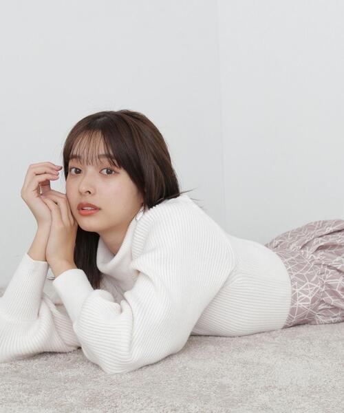 PROPORTION BODY DRESSING(プロポーションボディドレッシング)の「タートルネックボリュームスリーブニット / 1213270005(ニット/セーター・レディース・ホワイト系その他/ライトグリーン/ベージュ/ピンク・MEDIUM/SMALL)」の11枚目の写真