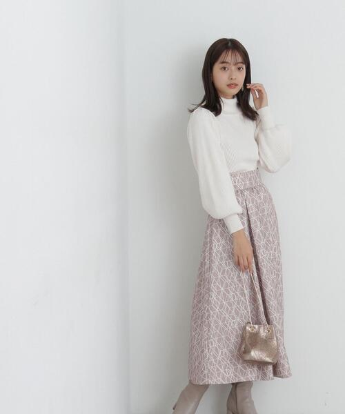 PROPORTION BODY DRESSING(プロポーションボディドレッシング)の「タートルネックボリュームスリーブニット / 1213270005(ニット/セーター・レディース・ホワイト系その他/ライトグリーン/ベージュ/ピンク・MEDIUM/SMALL)」の12枚目の写真