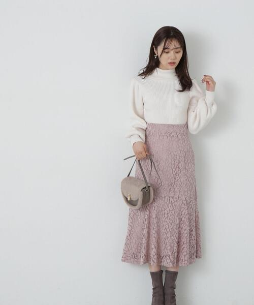 PROPORTION BODY DRESSING(プロポーションボディドレッシング)の「タートルネックボリュームスリーブニット / 1213270005(ニット/セーター・レディース・ホワイト系その他/ライトグリーン/ベージュ/ピンク・MEDIUM/SMALL)」の17枚目の写真