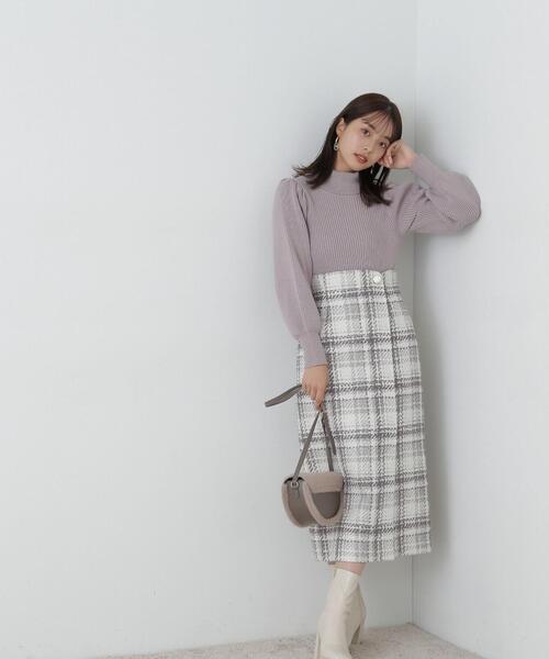 PROPORTION BODY DRESSING(プロポーションボディドレッシング)の「タートルネックボリュームスリーブニット / 1213270005(ニット/セーター・レディース・ホワイト系その他/ライトグリーン/ベージュ/ピンク・MEDIUM/SMALL)」の21枚目の写真