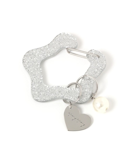 tiny tiny（ティニーティニー）の「ラメチャーム付きカラビナ[tiny tiny(ティニーティニー)]（スマホグッズ・レディース・グレー/イエロー/ピンク/レッド/ライトグレー/ライトブルー・0）」の17枚目の写真