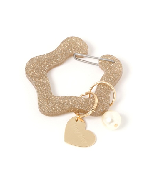 tiny tiny（ティニーティニー）の「ラメチャーム付きカラビナ[tiny tiny(ティニーティニー)]（スマホグッズ・レディース・グレー/イエロー/ピンク/レッド/ライトグレー/ライトブルー・0）」の19枚目の写真