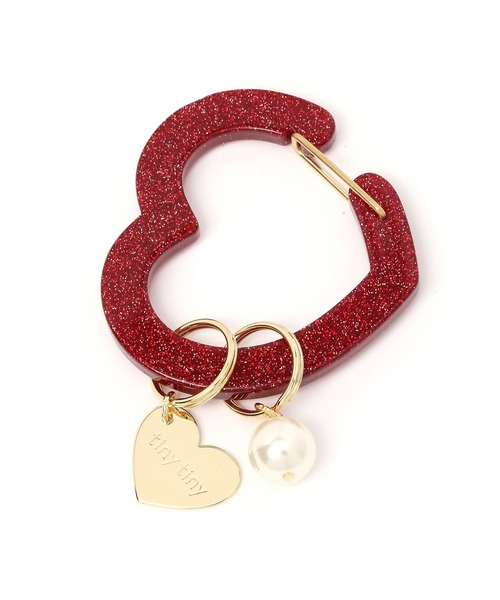 tiny tiny（ティニーティニー）の「ラメチャーム付きカラビナ[tiny tiny(ティニーティニー)]（スマホグッズ・レディース・グレー/イエロー/ピンク/レッド/ライトグレー/ライトブルー・0）」の21枚目の写真