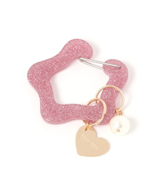 tiny tiny（ティニーティニー）の「ラメチャーム付きカラビナ[tiny tiny(ティニーティニー)]（スマホグッズ・レディース・グレー/イエロー/ピンク/レッド/ライトグレー/ライトブルー・0）」の20枚目の写真