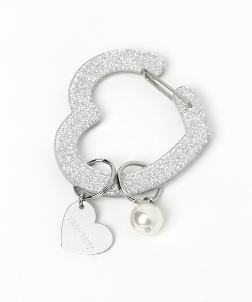 tiny tiny（ティニーティニー）の「ラメチャーム付きカラビナ[tiny tiny(ティニーティニー)]（スマホグッズ・レディース・グレー/イエロー/ピンク/レッド/ライトグレー/ライトブルー・0）」の16枚目の写真