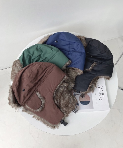 AS KNOW AS plus（アズノゥアズプラス）の「☆アソート ファーフライトキャップ（キャップ・レディース・ブラック/ネイビー/カーキ/ブラック系/ブラウン/ベージュ系/アイボリー系/ブラウン系/グレー系・FREE）」の11枚目の写真