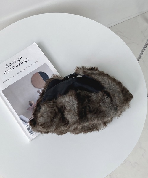 AS KNOW AS plus（アズノゥアズプラス）の「☆アソート ファーフライトキャップ（キャップ・レディース・ブラック/ネイビー/カーキ/ブラック系/ブラウン/ベージュ系/アイボリー系/ブラウン系/グレー系・FREE）」の14枚目の写真