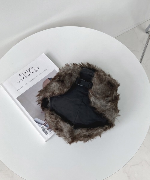 AS KNOW AS plus（アズノゥアズプラス）の「☆アソート ファーフライトキャップ（キャップ・レディース・ブラック/ネイビー/カーキ/ブラック系/ブラウン/ベージュ系/アイボリー系/ブラウン系/グレー系・FREE）」の15枚目の写真