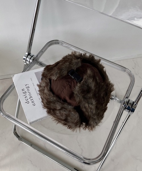 AS KNOW AS plus（アズノゥアズプラス）の「☆アソート ファーフライトキャップ（キャップ・レディース・ブラック/ネイビー/カーキ/ブラック系/ブラウン/ベージュ系/アイボリー系/ブラウン系/グレー系・FREE）」の21枚目の写真