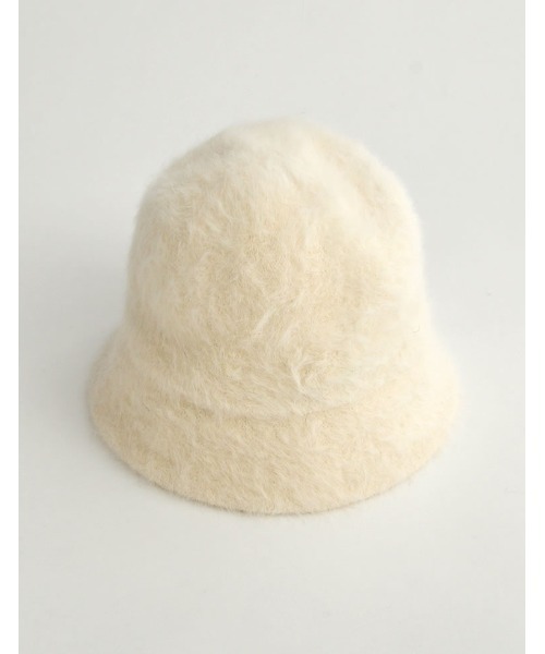 Re:EDIT(リエディ)の「アンゴラ風ファーバケットハット(ハット・レディース・ブラック/アイボリー・FREE)」の6枚目の写真
