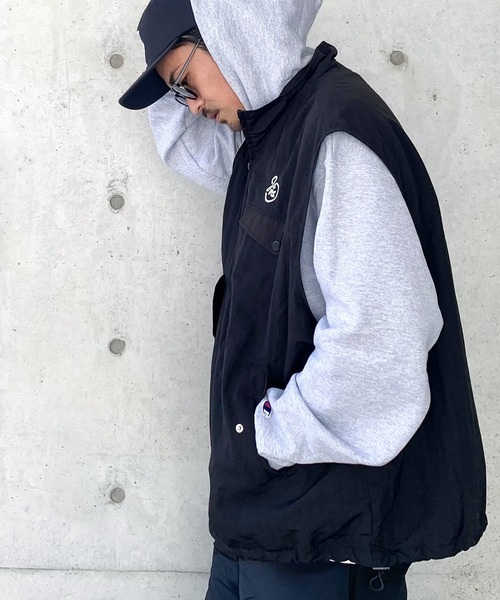 Java(ジャバ)の「《JaVa ジャバコラボ》大人カジュアル フラップポケットナイロンジップベスト(ベスト・メンズ・ブラック・LARGE/MEDIUM/X-LARGE)」の10枚目の写真