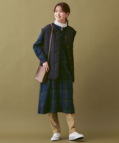 Viola e Viola(ヴィオラエヴィオラ)の「すっきり楽ちん裏起毛チュニックパンツ(その他パンツ・レディース・ネイビー/チャコール/ボルドー/カーキ/ブラック系その他/ブラック/ベージュ/ホワイト/ピンク・LL/3L/S/5L/4L/L/M)」の19枚目の写真