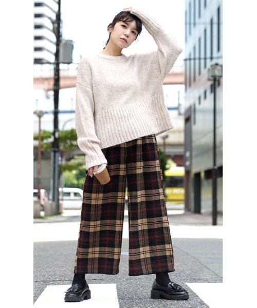 zootie(ズーティー)の「モヘアタッチ ワイドリブニット(ニット/セーター・レディース・ライトブルー/ブラック/ベージュ/ライトベージュ・フリー)」の5枚目の写真