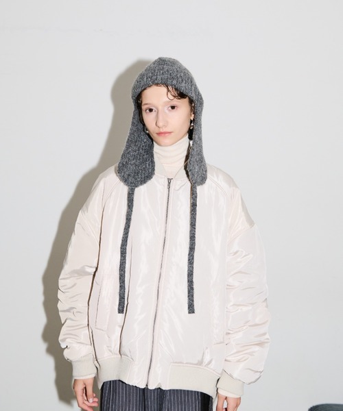 AIC.（エーアイシー）の「畦編みフライトニットキャップ（ニットキャップ/ビーニー・レディース・グレー/ブラック・FREE）」の21枚目の写真